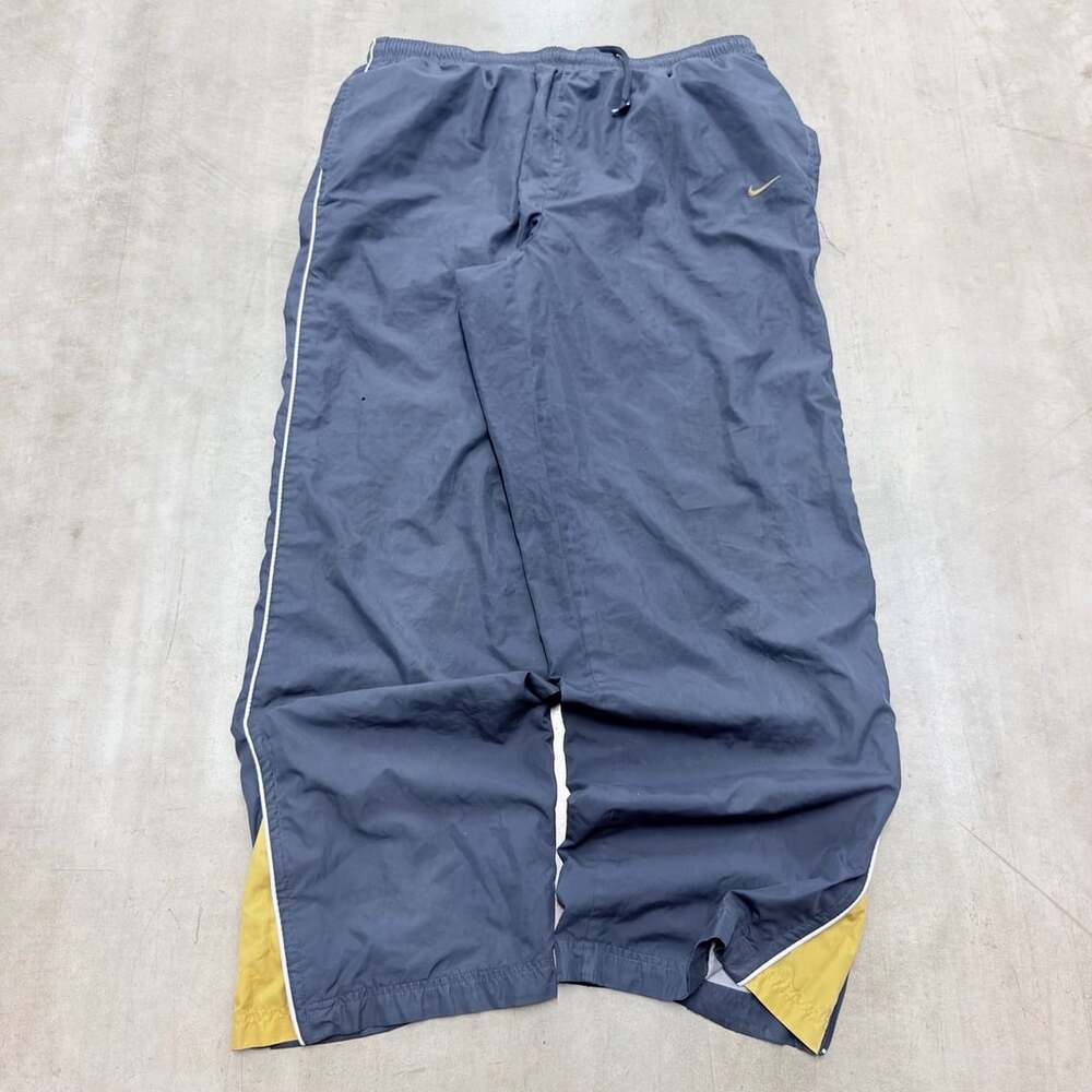 Nike Track Pants Size XL Grey Windbreaker Zip Hem